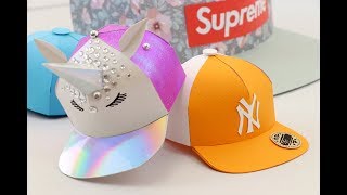 How to make a Miniature Paper Snapback Hat  EASY Template [upl. by Nycila]