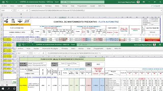 Plan de mantenimiento preventivo en excel Control Historial Dashboard y Programa  Version 2022 [upl. by Edrei71]