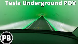 Las Vegas Underground Tesla Loop POV [upl. by Arahat897]