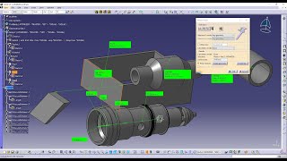 Catia V5 Ensamble desde cero de componentes usando Catia V5 en español [upl. by Marianne]