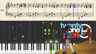 twenty one pilots Glowing Eyes  Piano Tutorial  Sheets [upl. by Ennasus]