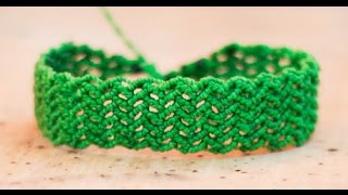 tutorial pulsera macramé cavandoli doble [upl. by Hanson]