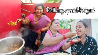 SATHAKSHI BIRTHDAY SPECIAL BIRYANI  CHERRY SATHAKSHI  SATHAKSHI4811 [upl. by Iloj357]