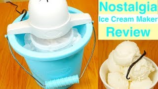 Nostalgia 4Quart Electric Ice Cream Maker Review [upl. by Verada306]