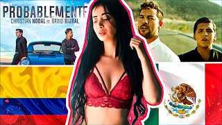 COLOMBIANA REACCIONA A Christian Nodal  Probablemente ft David Bisbal Video Oficial [upl. by Ecnerrot]