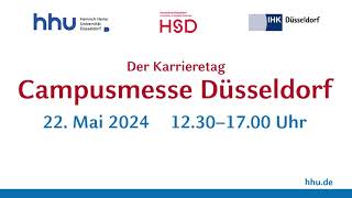 Campusmesse Düsseldorf – Der Karrieretag an der HHU [upl. by Seyah]