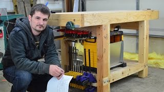 My workbench built from construction grade lumber [upl. by Reinaldo150]