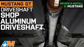 20112014 Mustang GT The Driveshaft Shop 350Inch Aluminum One Piece Driveshaft Review amp Install [upl. by Aufa]