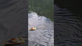 Fiskeri med fjernstyret båd 😂😂 rcboat rcfishing fishing fishinglife rc fun short [upl. by Kubis]