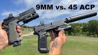 9MM vs 45 ACP [upl. by Holtz]