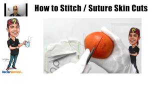 Teach Yourself to Stitch amp Suture Lacerations amp Cuts Using Oranges for Practice [upl. by Orms857]