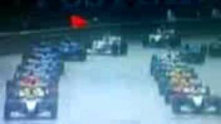 1998 Belgium Grand Prix big start crash Schumacher vs Coulthard Spa [upl. by Aisayt]