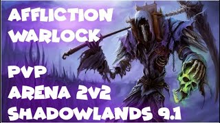 Affliction Warlock PvP  Shadowlands 91  Just a Low CR Part 1 [upl. by Homerus]