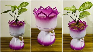 Diy Planter Using Big Plastic Bottle [upl. by Bartel]