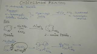 Chichibabin reaction mechanismtamilSANTHOSHCHEMISTRY [upl. by Claman820]