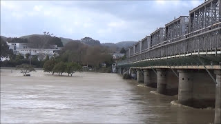 The Whanganui In Flood Sunday 21st June 2015 [upl. by Philips]