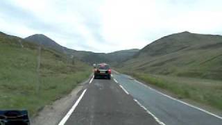 One of Scotlands worst best roads Spittal Of Glenshee to Glenshee Ski center A93 [upl. by Ayouqat679]