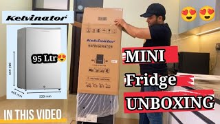 Kelvinator Mini Refrigerator Review😍 Unboxing Mini Fridge👌 Kelvinator 95 LTR Fridgeunboxing [upl. by Emmott]