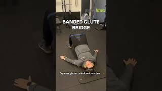 BANDED GLUTE BRIDGE specifically targets the glutes gluteexercises glutebridge resistancebands [upl. by Asirak180]