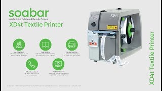 Soabar XD4T double sided care label printer [upl. by Blatt793]