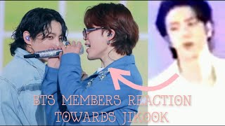 BTS MEMBERS REACTION TOWARDS JIKOOK [upl. by Alisun161]