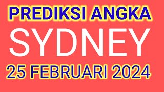 PREDIKSI ANGKA MAIN SDY HARI INI 25 FEBRUARI 2024 [upl. by Akcinehs]