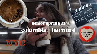 first week of senior spring at columbia  barnard pre med classes nyc bars study vlog in nyc [upl. by Candless]