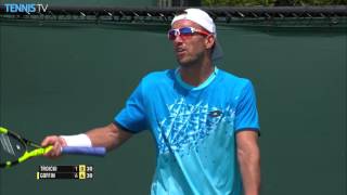 Troicki Jumps The Net Miami 2016 [upl. by Dadirac]