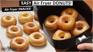 EASY Air Fryer DONUTS Better than Krispy Kreme 🔥 The Best Glazed Air Fryer Donuts Recipe [upl. by Nosneh217]