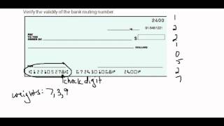 Validity of a Bank Routing Number [upl. by Brena154]