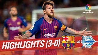 Resumen de FC Barcelona vs Deportivo Alavés 30 [upl. by Halsted723]