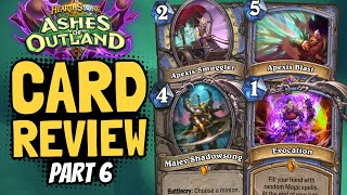 ANOTHER 5STAR CARD And a New NoMinion Mage Archetype  Outland Review 6  Hearthstone [upl. by Staffard]