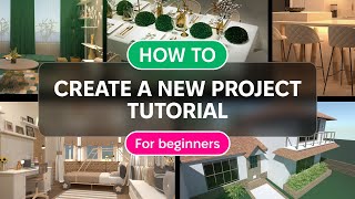 How to create a new project  Planner 5D tutorial for beginners [upl. by Donna708]