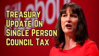 Treasury Update on Single Person Council Tax Discount news labourwelfare labourrates [upl. by Deehsar]