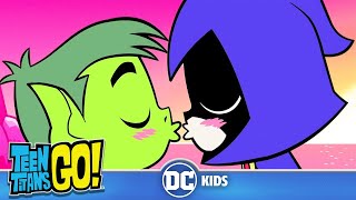 Teen Titans Go em Português  O Primeiro Beijo da Ravena  DC Kids [upl. by Aihtiekal]