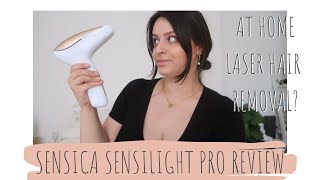 Sensica Sensilight Pro Review  At home permanent hair removal  beckyloubutton [upl. by Ken472]