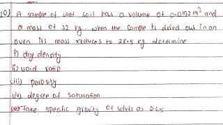 Soil Mechanics Chapter2 Basic Definition Weight And Volume Relationship civil engineering POU [upl. by Eetnod]