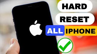 HOW TO HARD RESET  FACTORY RESET IPHONE 45678XXR1112131415 ALL VERSION [upl. by Mikol]