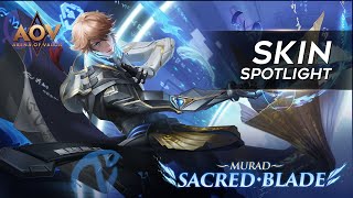 Murad Sacred Blade Skin Spotlight  Garena AOV Arena of Valor [upl. by Denae506]