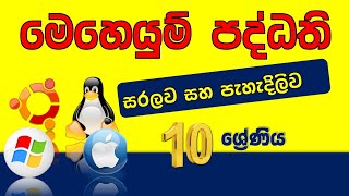 Grade 10 ICT Lesson 5  මෙහෙයුම් පද්ධති [upl. by Longerich]