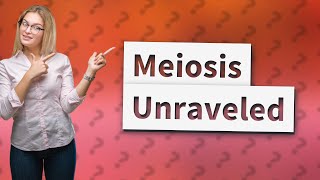 What is meiosis for dummies [upl. by Gun456]