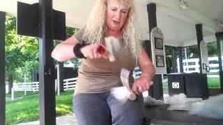 Combing Wool the Right Way tutorial with Susan McFarland [upl. by Elinnet]