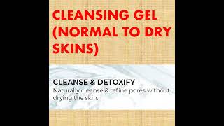 CLEANSING GEL  FOR NORMAL TO DRY SKINS [upl. by Aketahs241]