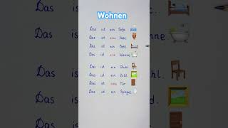 Wohnen Möbel deutsch deutschlernen deutschkurs german learngerman deutschonline daf shorts [upl. by Lindahl136]