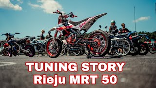 Moped TUNING Story  Rieju MRT 50 Trophy 2022  77cc Stage6 BigRacing  AM6 [upl. by Hadleigh893]