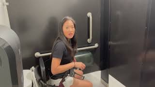 How to Use the Free2Go Rollator in a Public Restroom [upl. by Anairam]