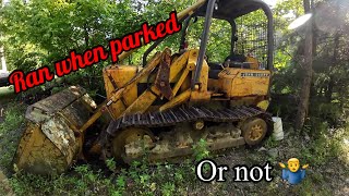 Will it start ran when parked… maybe or John Deere 450C track loader rescue mission from the woods [upl. by Merwyn]