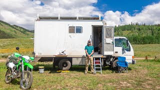 DIY Box Truck Tiny Home Conversion  Simple Living on the Road [upl. by Anisamot888]