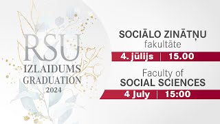 RSU Izlaidums Sociālo zinātņu fakultātei 2024 [upl. by Wylen]