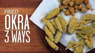 Three Ways To Fry Okra  Southern Living [upl. by Ahsienroc]